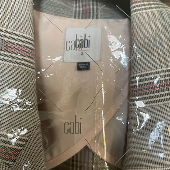 NWT- Cabi Plaid Sleuth Blazer Jacket - Size 2 - Picture 2 of 7
